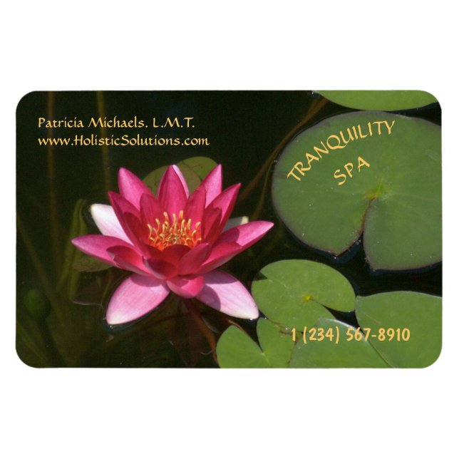 IMÁN LILIA DE AGUA PROFUNDA-ROSA (Horizontal)