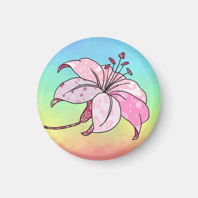 Imán Lilie Rechteckiger (Frente)