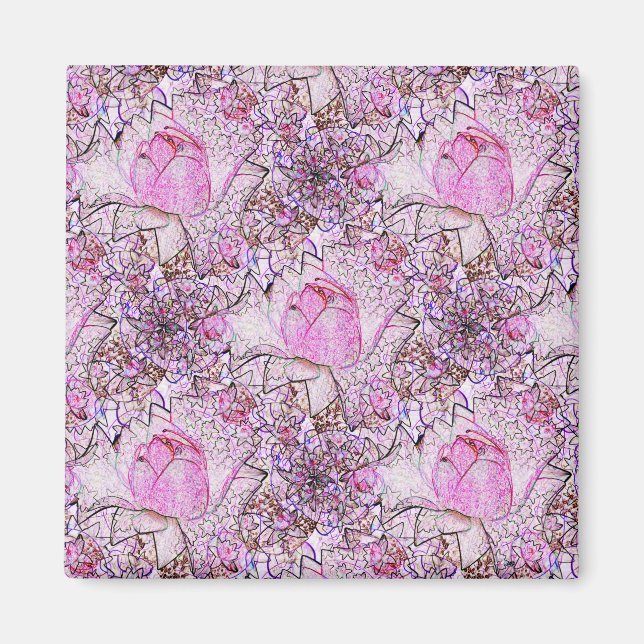 Imán Lilies rosados..... (Frente)