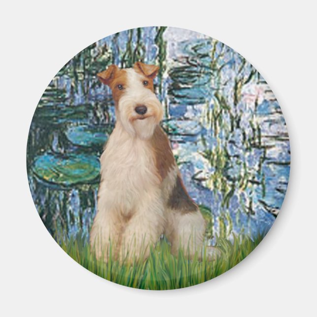 Imán Lilios 1 - Fox Terrier de alambre 3 (Frente)