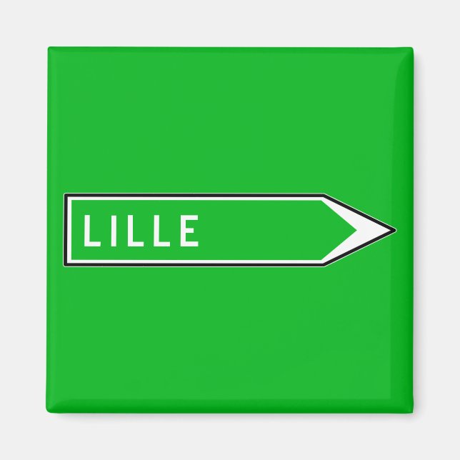 Imán Lille, Rótulo vial, Francia (Frente)