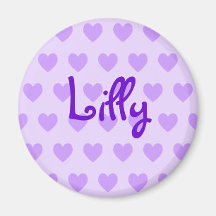 Imán Lilly en morado