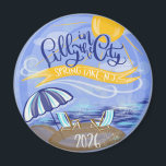 Imán Lilly in the City - Spring Lake, NJ Magnet<br><div class="desc">Lilly in the City - Spring Lake,  NJ - Magnet. Exclusive event logo created by Jennifer Borkowski/Capitol Hill Calligraphy & Design.</div>