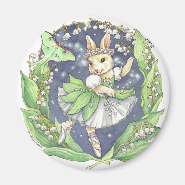 Imán Lily del Valle Magnet (Frente)