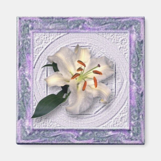 Imán Lily in Canvas Frame (Frente)