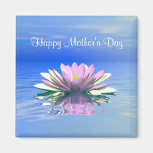 Imán Lily rosa del Día de la Madre