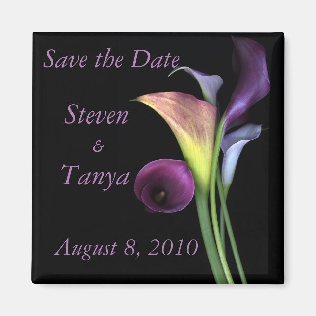 Imán Lily Save the Date Magnet (Frente)