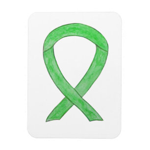 Imán Lime Awareness Ribbon Art Custom Design Magnates