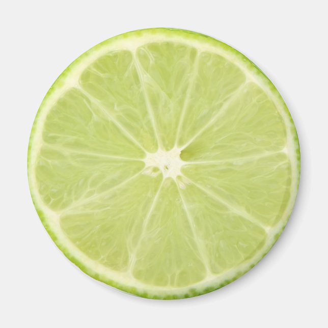Imán Lime Fruit Fresco Slice (Frente)