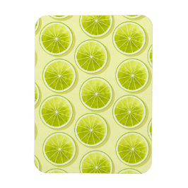 Imán Lime Slices en amarillo claro