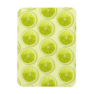 Imán Lime Slices en amarillo claro