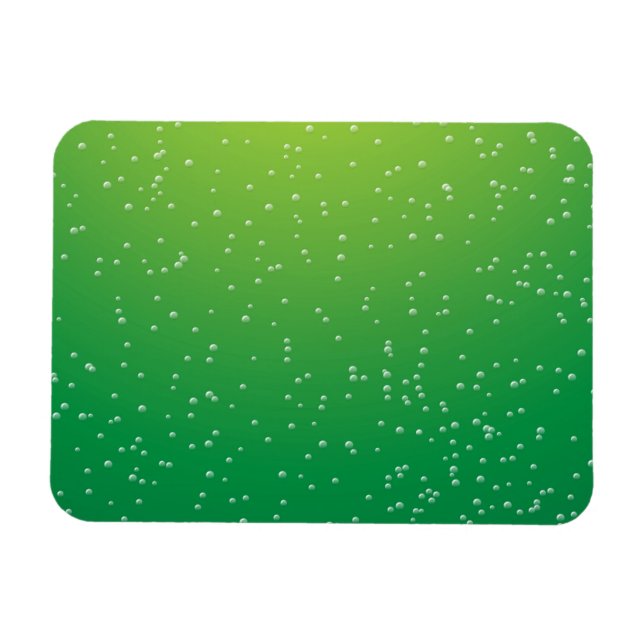 Imán Lime Soda con pequeñas burbujas fondo arte (Horizontal)