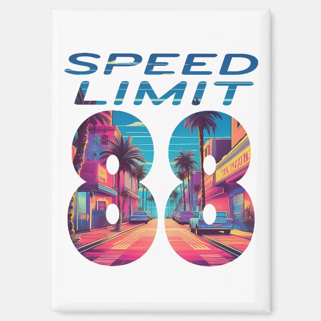 Imán Límite de velocidad 88 (Anverso)