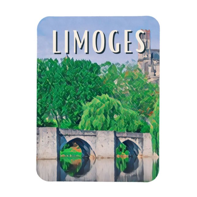 Imán Limoges Photo Vintage (Vertical)