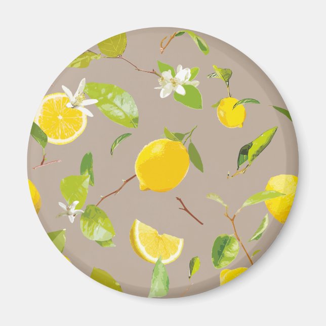 Imán Limón acuático y hojas 11 (Frente)