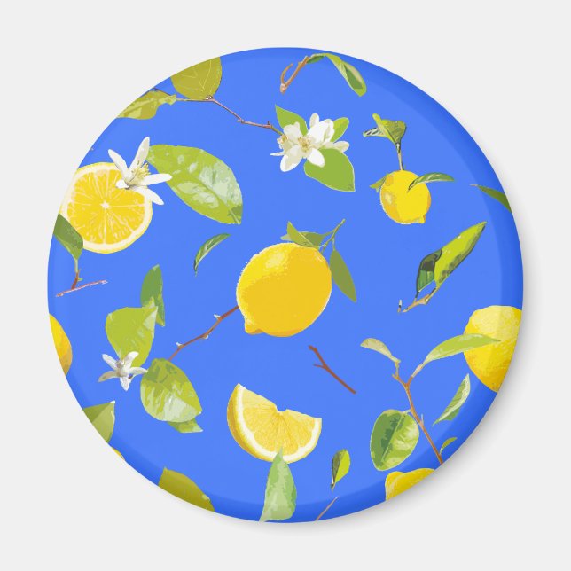 Imán Limón acuático y hojas 13 (Frente)