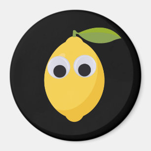 Imán Limón, fruta dulce con ojos de googón