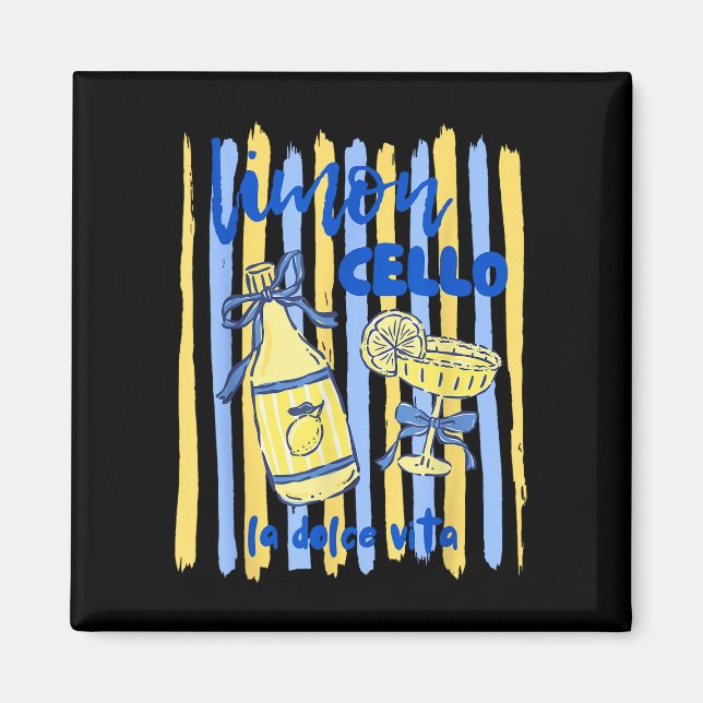 Imán Limoncello la dulce vida costa de amalfi limón (Frente)