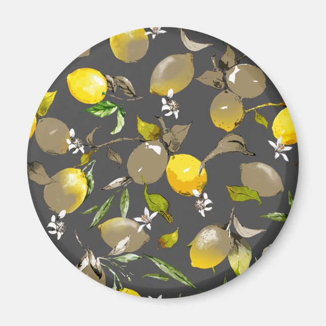 Imán Limones acuarela 34 (Frente)