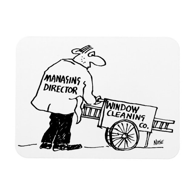 Imán Limpiador de ventanas con carro de limpieza de ven (Horizontal)