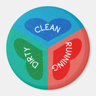 Imán Limpie el corazón reversible corriente sucio del