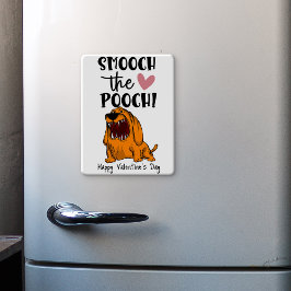 Imán Limpie el pooch Valentine del refrigerador del per