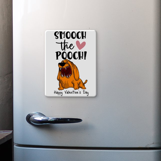 Imán Limpie el pooch Valentine del refrigerador del per (Subido por el creador)