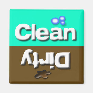 Imán Limpie/los platos sucios de la cocina del