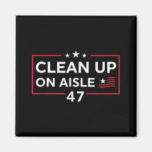 Imán Limpieza De Aisle 47 Impeach 47 Anti Trump 86 47 8