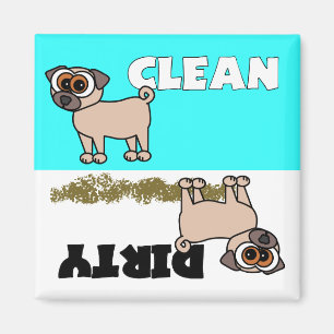 Imán Limpieza de pug. cutáneo/imán del lavavajillas s