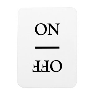 Imán Limpieza de suciedad ON, OFF Lavandería blanco neg