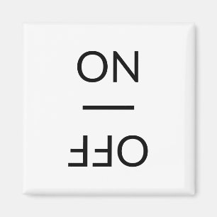 Imán Limpieza de suciedad ON, OFF Lavandería blanco neg