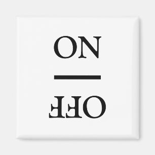 Imán Limpieza de suciedad ON, OFF Lavandería blanco neg