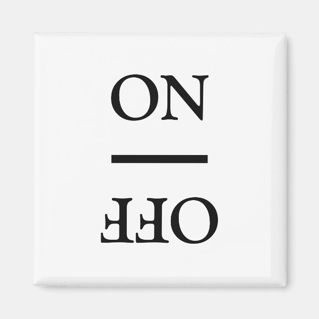 Imán Limpieza de suciedad ON, OFF Lavandería blanco neg (Frente)