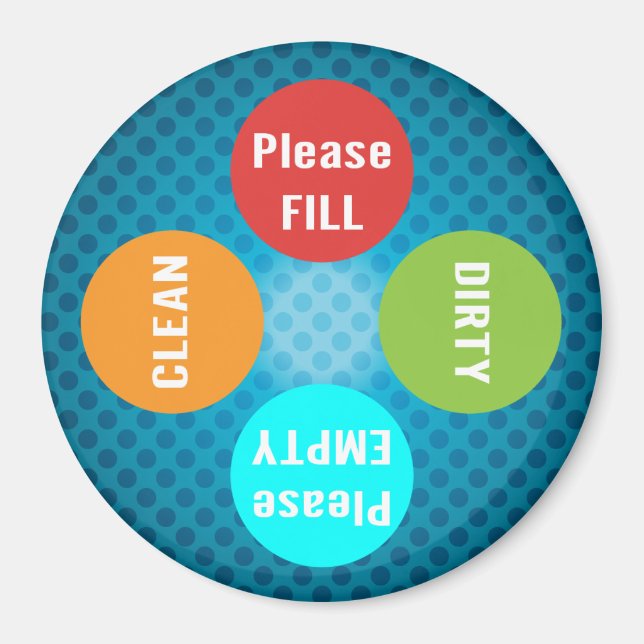 Imán Limpieza del organizador del lavavajillas para tar (Frente)