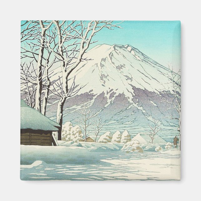 Imán Limpieza después de la Nieve en Oshiono Hasui Kawa (Frente)