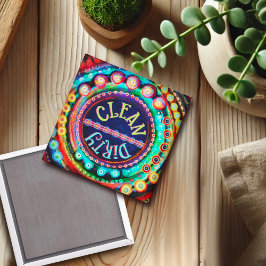 Imán Limpieza sucia de lavavajillas Divertido colorido