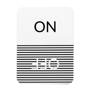 Imán Limpieza sucia, ON OFF Lavandería blanco negro