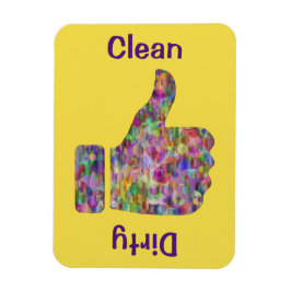 Imán Limpieza/suciedad en color de 3" x 4"