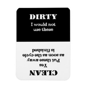 Imán Limpio o sucio - estos platos están limpios