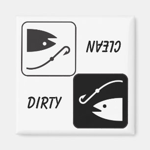 Imán "LIMPIO / SUCIO" Fish y Hook Dishlavnet Magnet