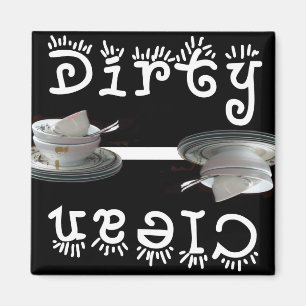 Imán Limpio / Sucio (negro)