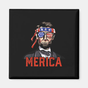 Imán Lincoln 4 de julio Merica Abe niños hombres mujere
