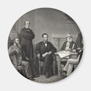 Imán Lincoln leyendo la proclamación de la emancipación