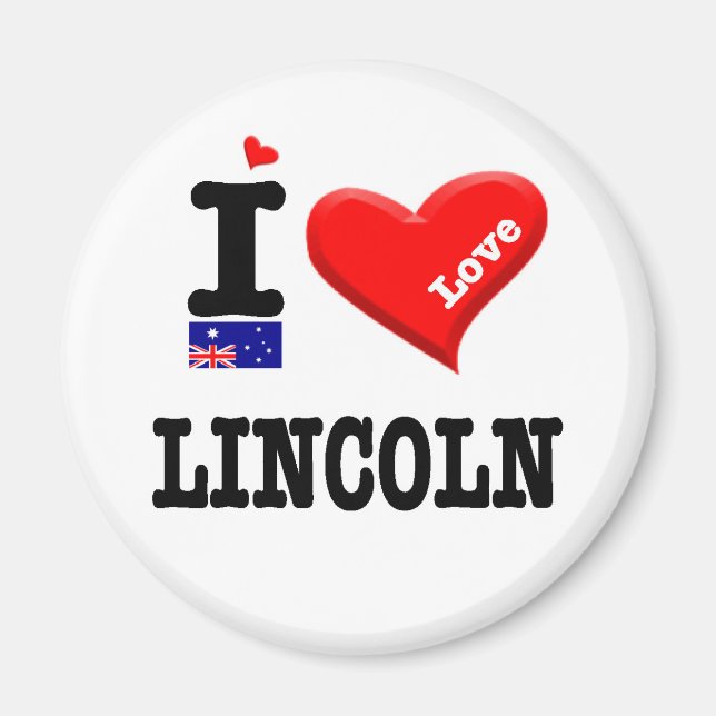 Imán LINCOLN - Me encanta (Frente)