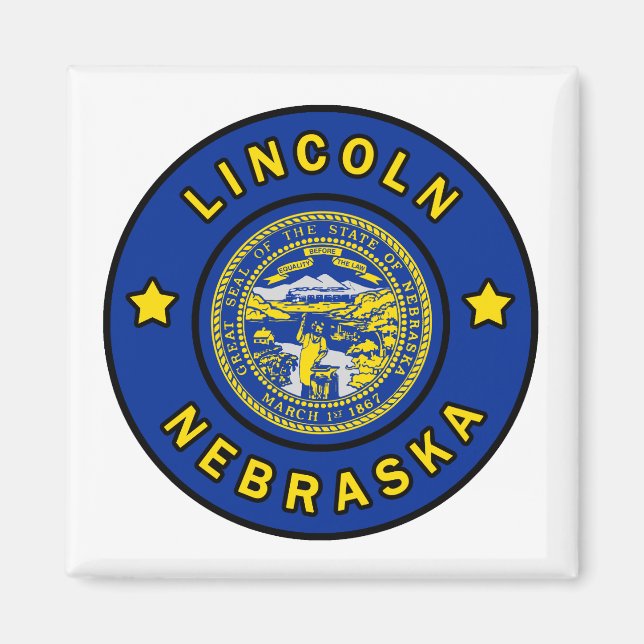 Imán Lincoln Nebraska (Frente)