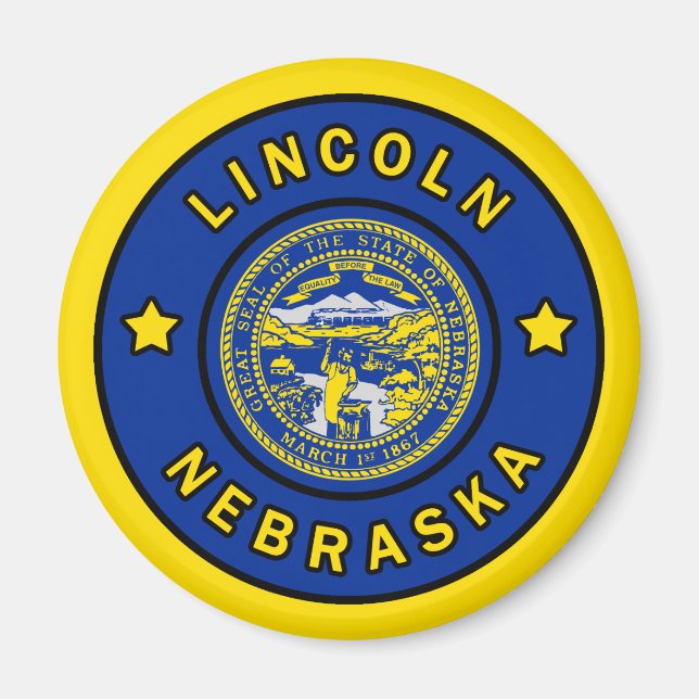 Imán Lincoln Nebraska (Frente)