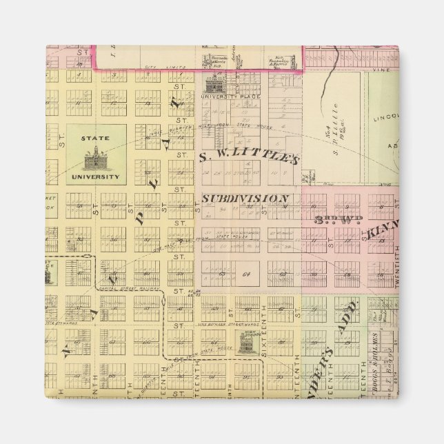 Imán Lincoln North, Nebraska (Frente)