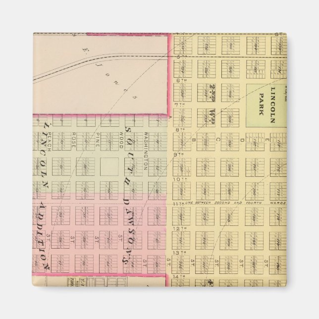 Imán Lincoln Sur, Nebraska (Frente)