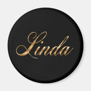 Imán Linda gold Design Lettering Magnet